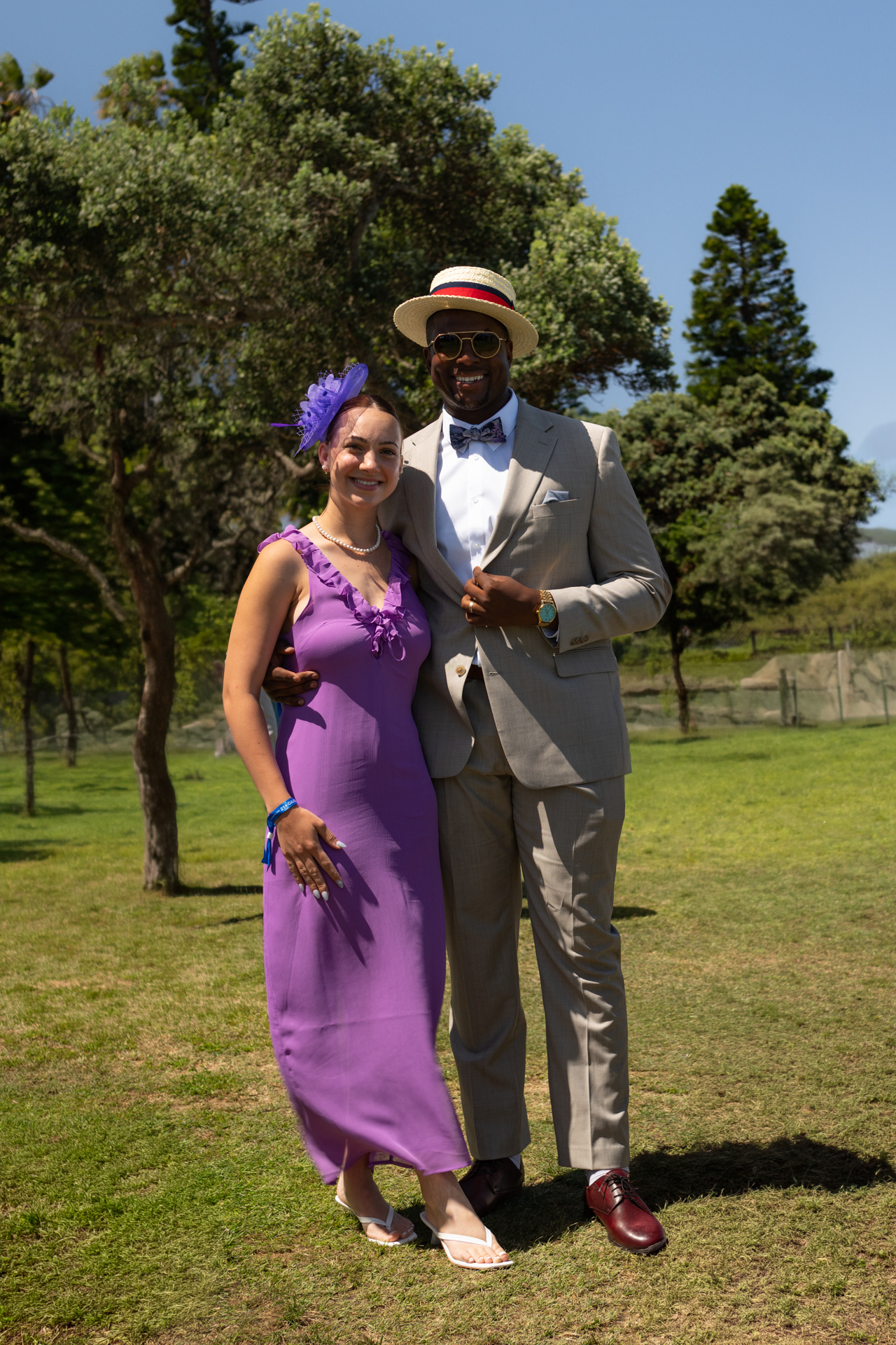 Elijah and Donetella Johnson at the La Jolla Concours d'Elegance
