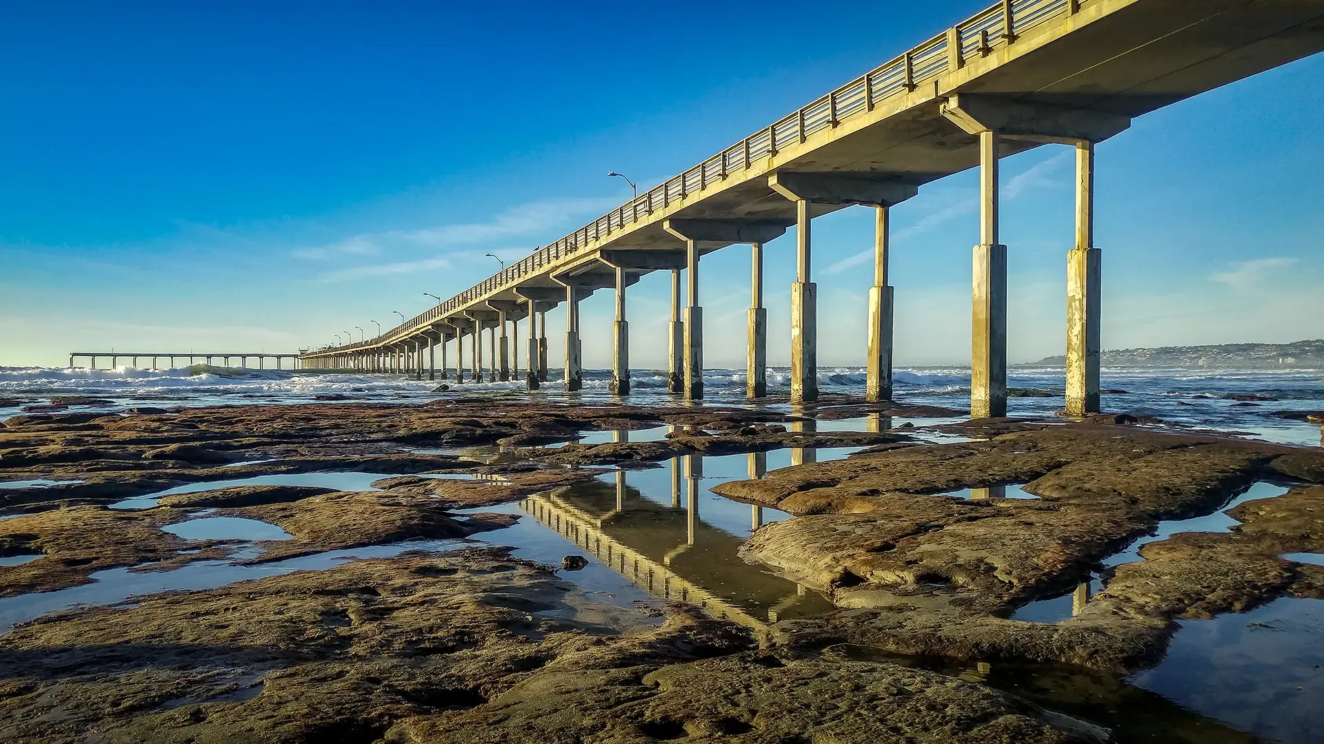 Reflection - Ocean Beach Tidepools & Pier